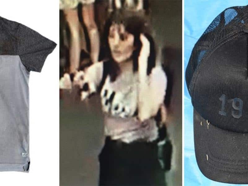 A t-shirt, cap and CCTV footage of Aiia Maasarwe.