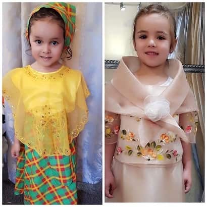 Australian kids wearing the Baro't Saya and Filipiniana created by Ms Bermudez.