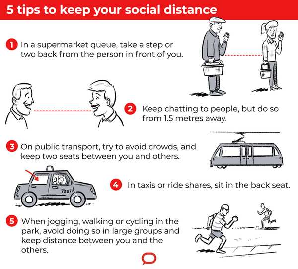 5 tips to keep your social distance
