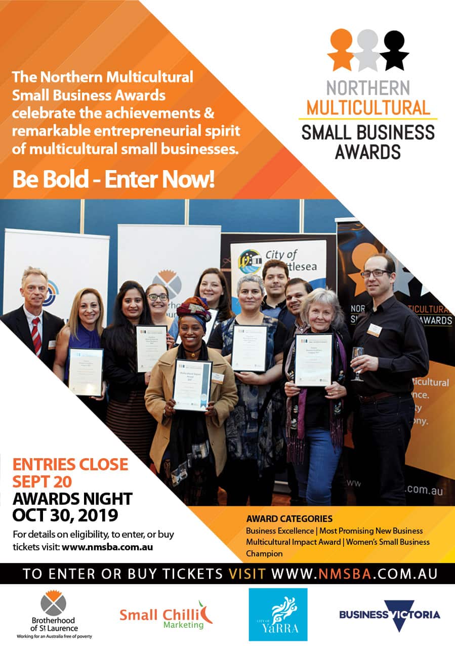 Flyer of the upcoming Northern Multicultural Small Business Awards