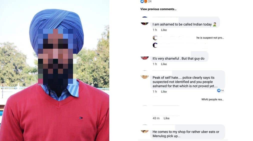 Mr Singh says he had to face hate and disrespect after his images were circulated on social media.