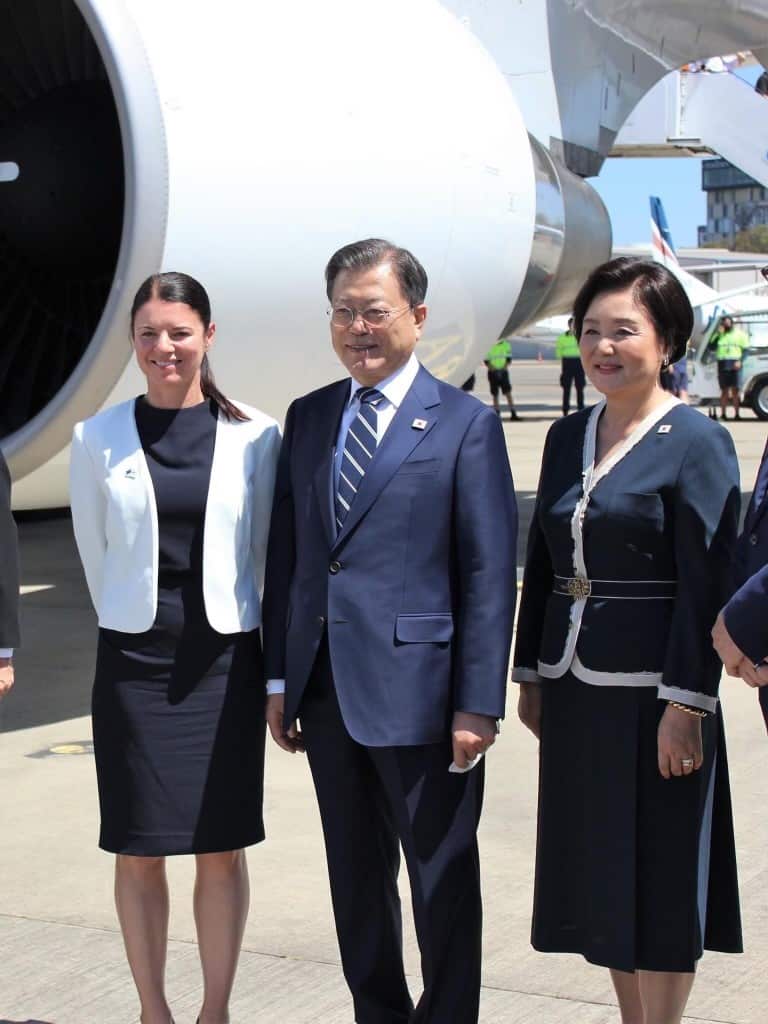 피오나 마틴 의원과 문재인 대통령 내외