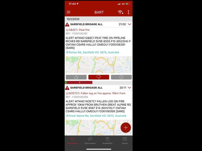 اسکرین شات از اپلیکیشن بارت. عکس از دیوید شرودِر