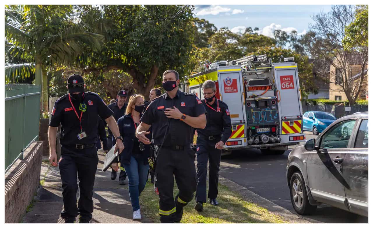 the team at Lakemba Fire Station are in-home safety checks.