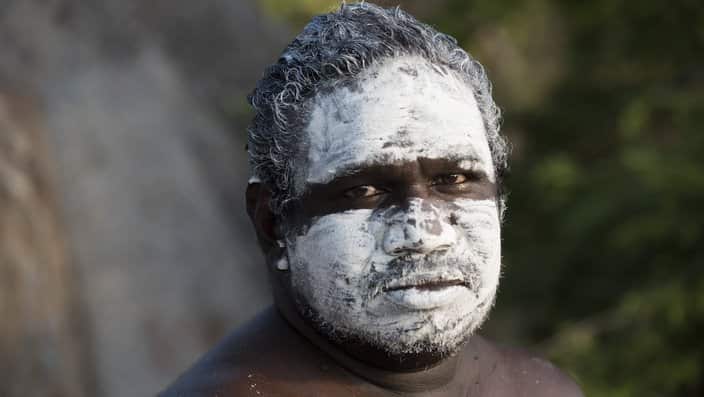 Timmy 'Djawa' Burarrwanga, Bawaka Homeland, East Arnhem Land, Northern Territory - First Contact - Series 2 - Photograph by David Dare Parker
