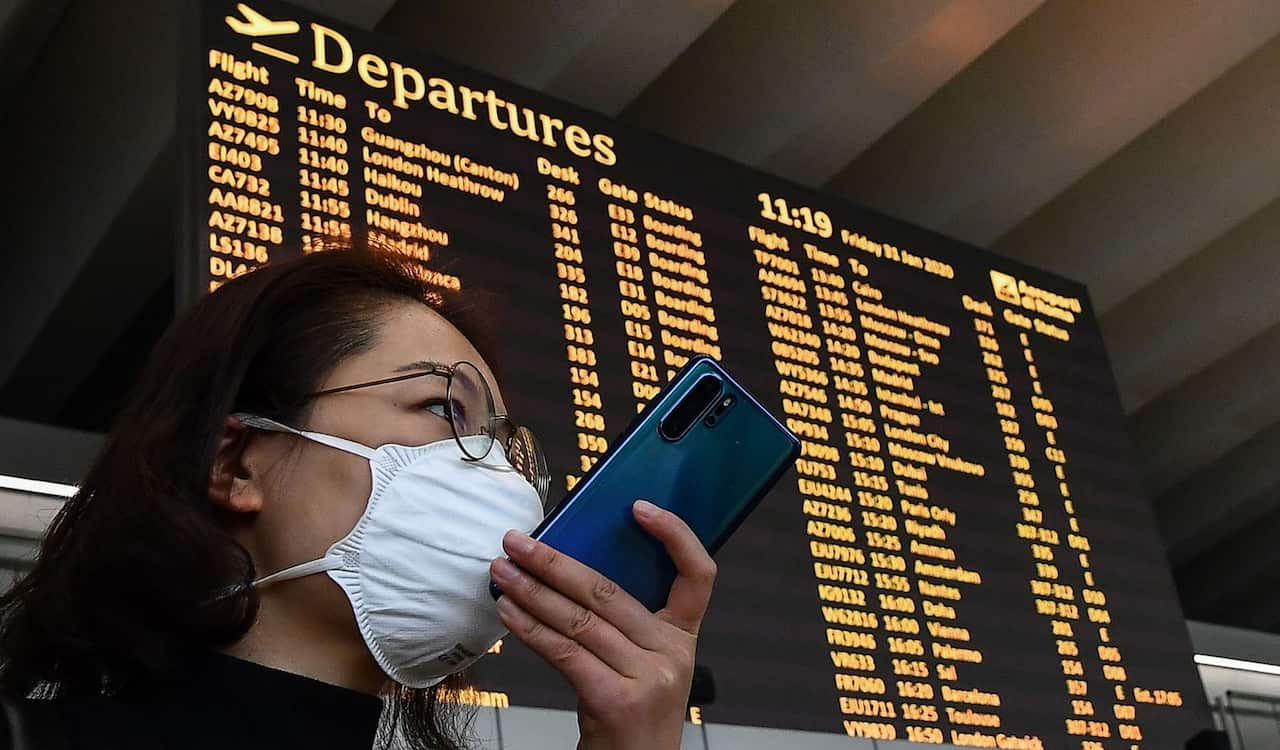 Flights cancelled mask