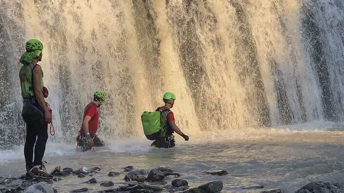 Rescuers continue their search for possible survivors of deadly flash flooding in the Raganello river, a popular hiking spot in Calabria's Pollino national park