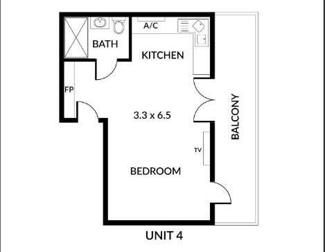 Modified apartment in Adelaide