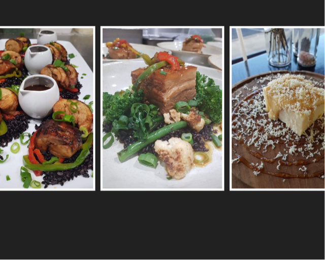 Some Filipino dishes introduced by Aldrin in the restaurant