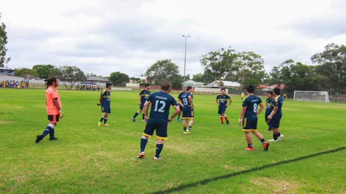 Football players from Tamang Recreational Club 