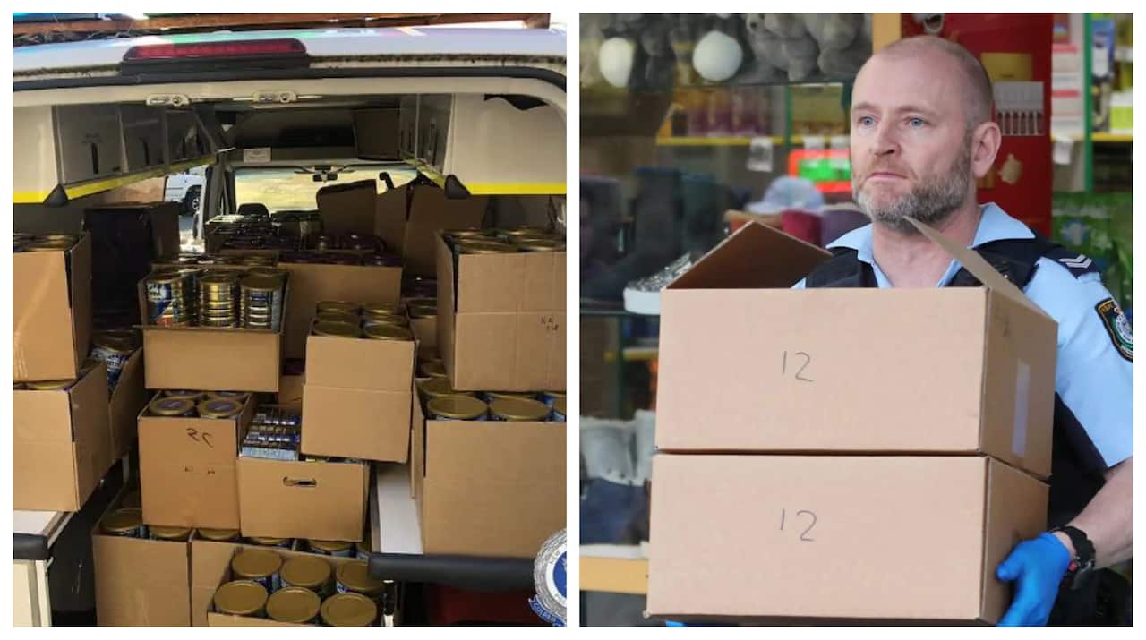 police busts a stolen baby formula's operation in Sydney
