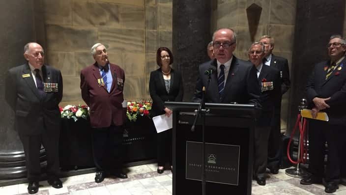 A CEREMONY TO MARK THE END OF THE WAR AT GALLIPOLI