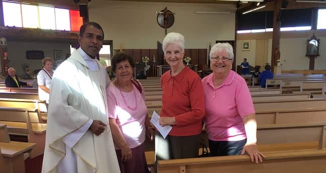 priest returns to church