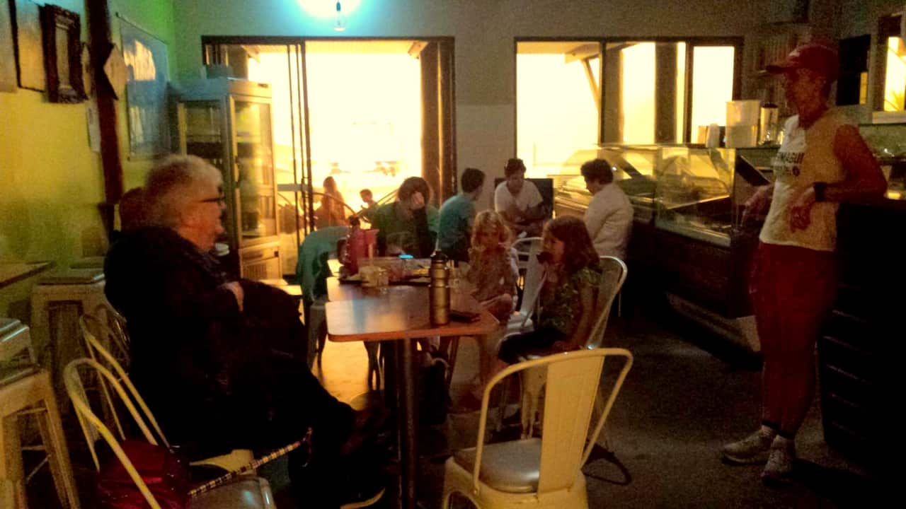 Turisti e residenti hanno trovato rifugio alla Bermagui Gelati Clinic