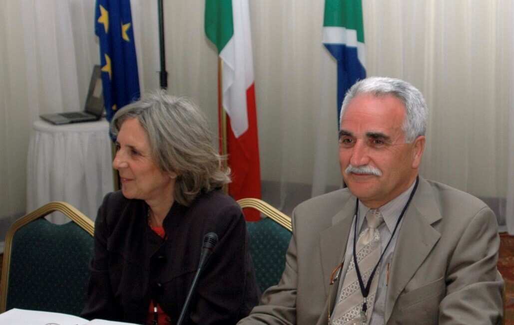 Franco Papandrea and Daniela Costa at a CGIE meeting.