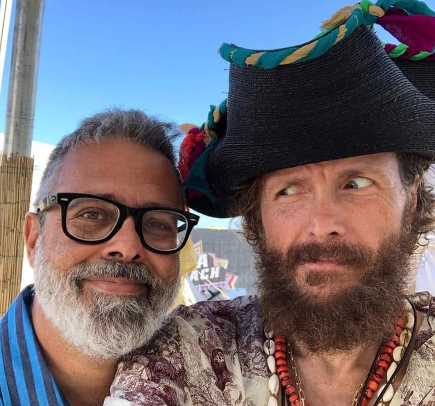 Frankie Hi-NRG MC, al secolo Francesco Di Gesù, con Jovanotti, al secolo Lorenzo Cherubini.