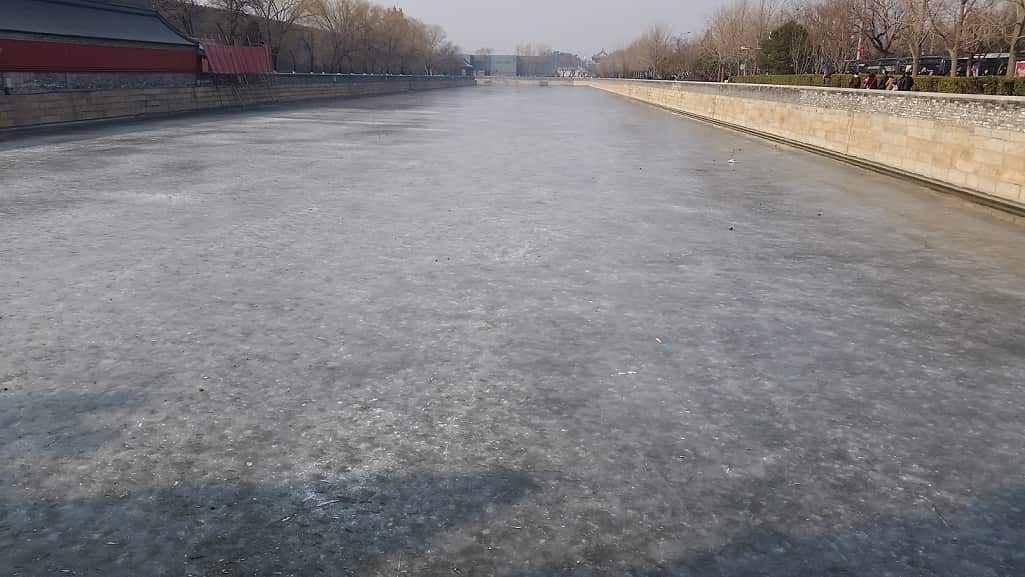 frozen lake china