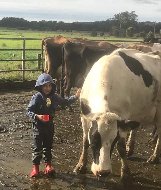 El pequeño hijo de Genaro y Rosselyn.