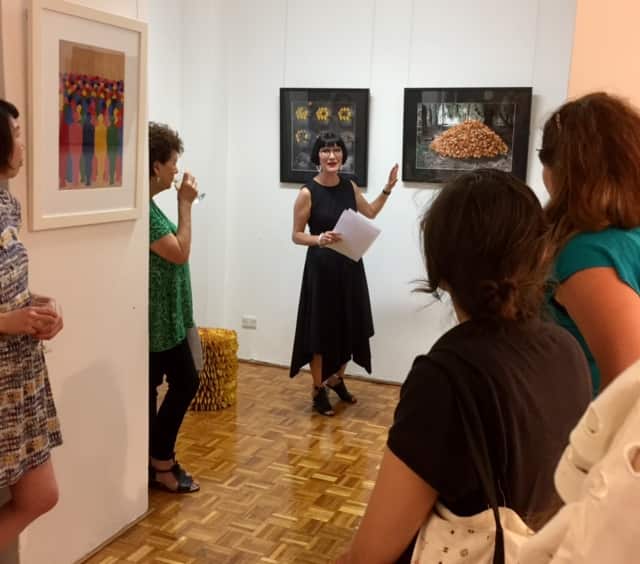JDT Exhibiton awith curator Claudia Chan Shaw t Chrissie Cotter Gallery Sydney 
