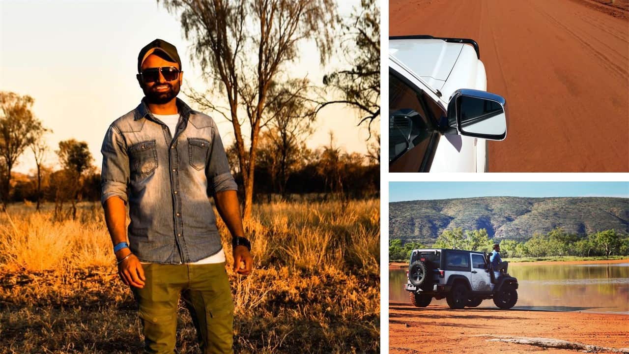 Mr Ralh says he is in love with Alice Springs’s natural beauty and outback characters. 