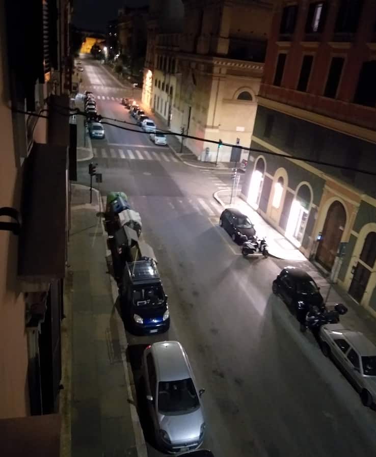 Roma di notte dal balcone di Gaetano Rando