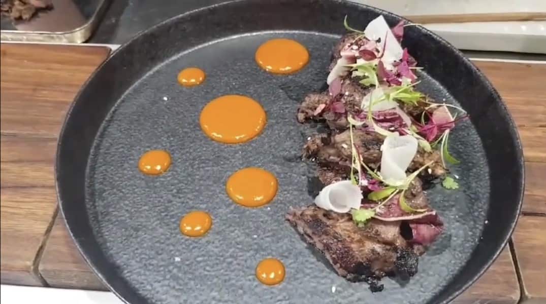 Galbi dish invented by Chef Sewoo Son