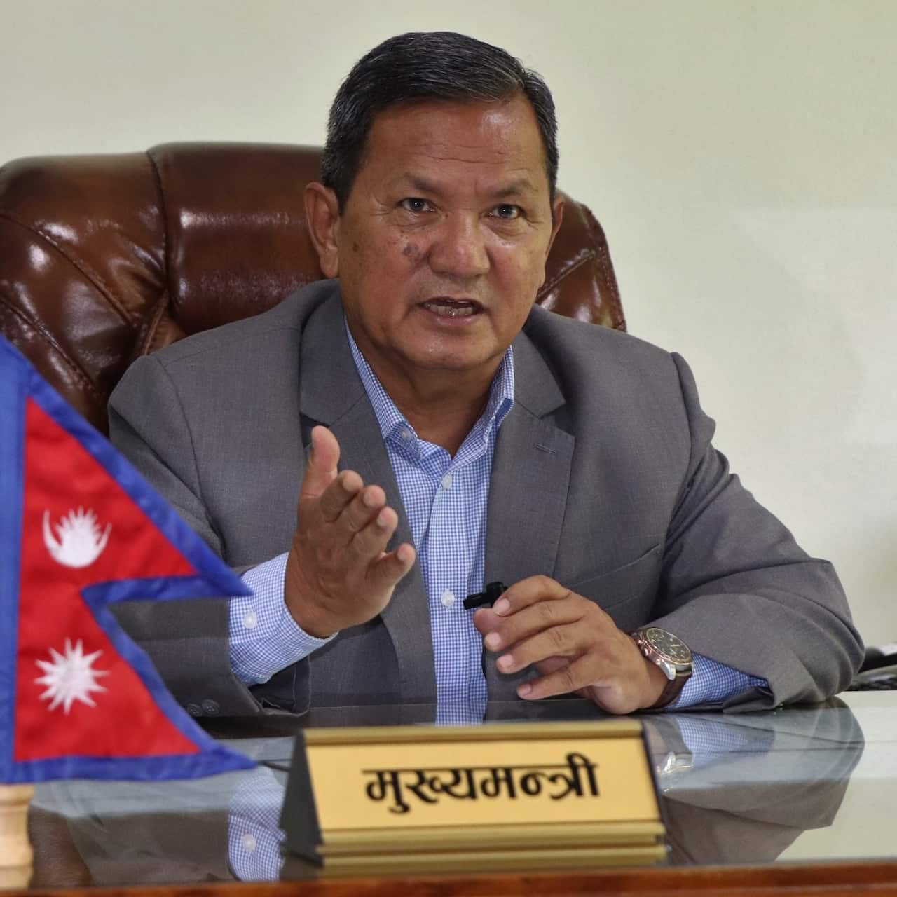 Gandaki province chief minister Prithvi Subba Gurung