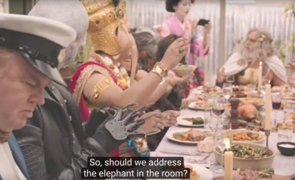 Offensive Lamb Ad featuring Lord Ganesh