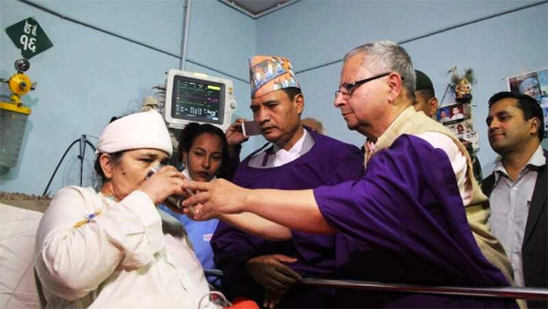 Gangamaya Adhikari ending her 45 day hunger strike, demanding justice for her son's killers.
