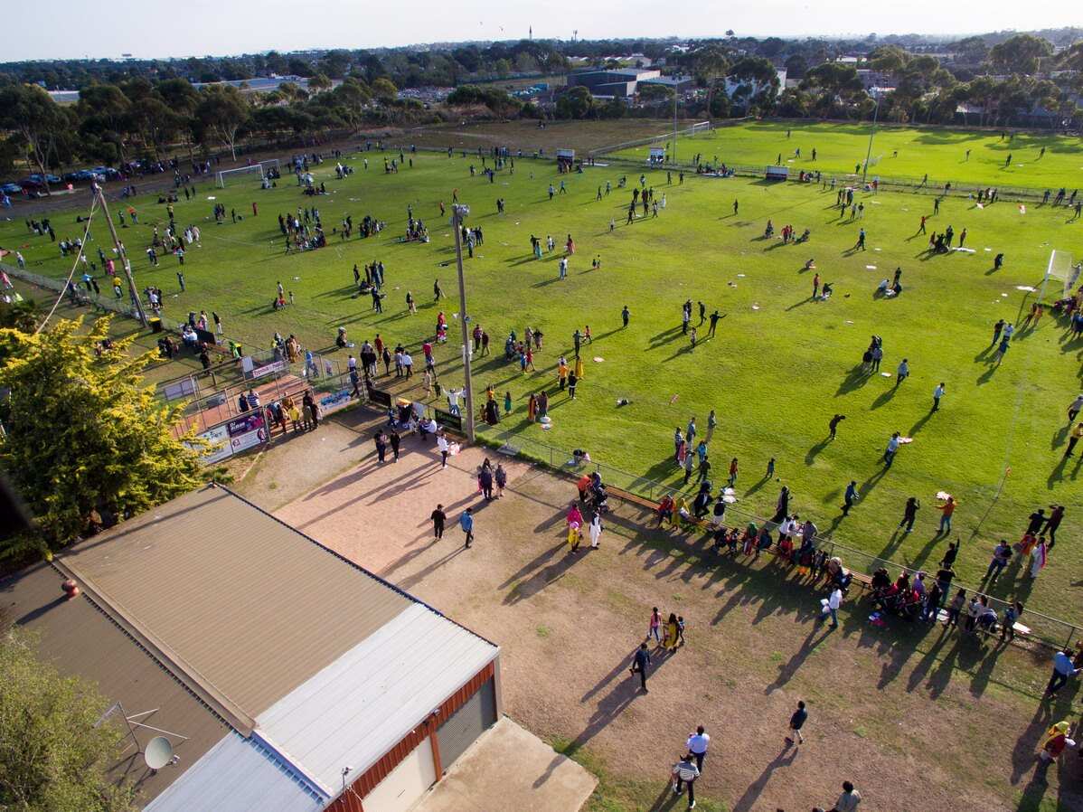 Aerial view of the Basant Festival 2017