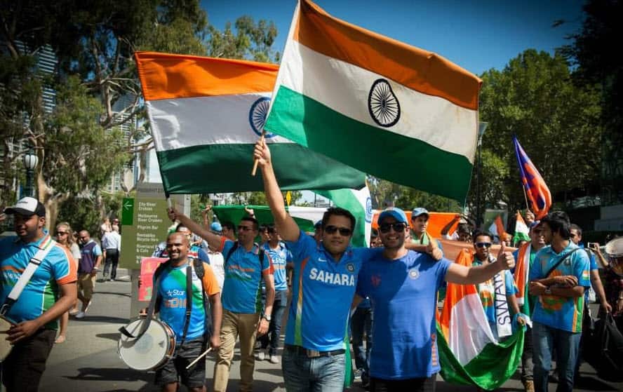 Indian Australian Cricket supporter march  