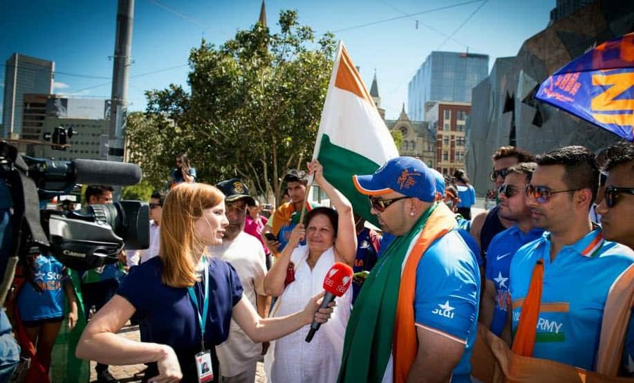 Indian Australian Cricket supporter march  