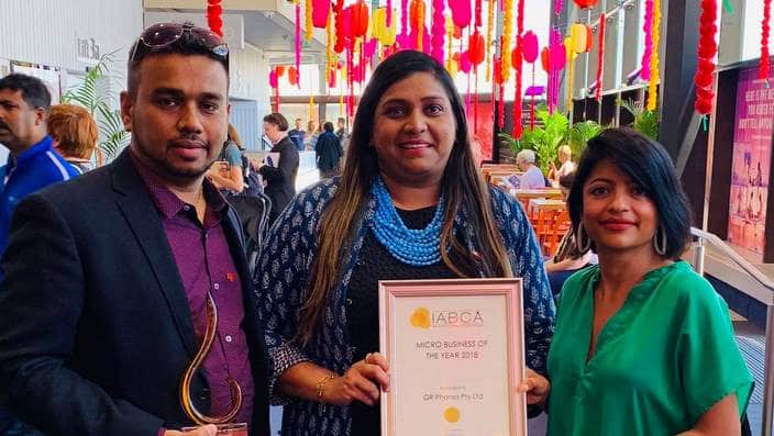 2018 IABCA Micro Business of the year award winners Gautami and Rajesh Patel