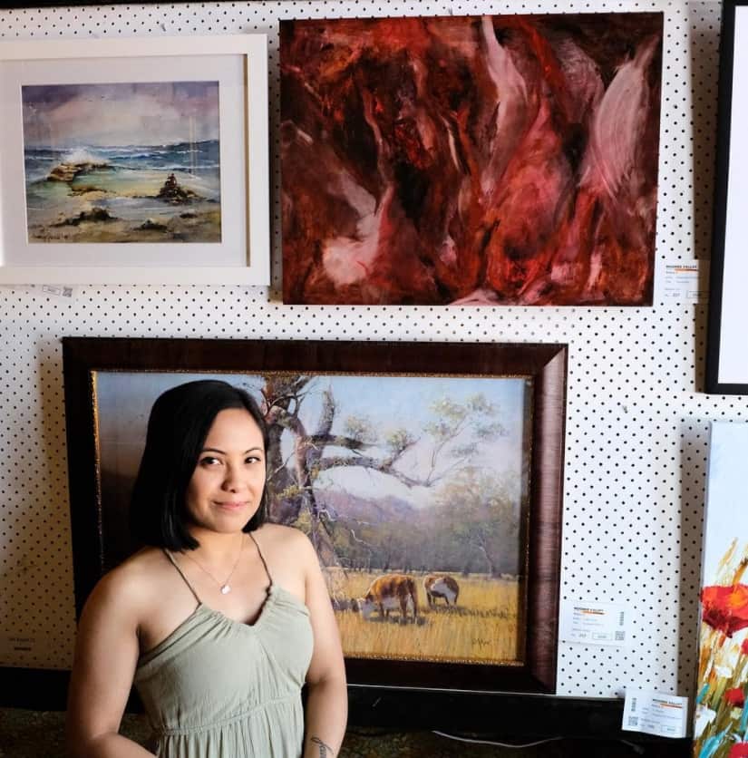 Genevieve Villaflor, alcohol inks, art, artist, mental health