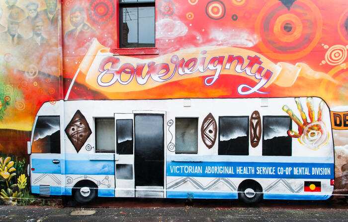 Sovereignty mural in Firzroy