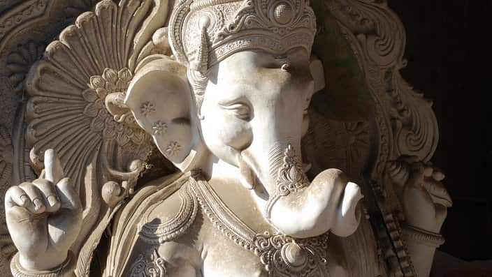 Sunlight On Ganesha Sculpture