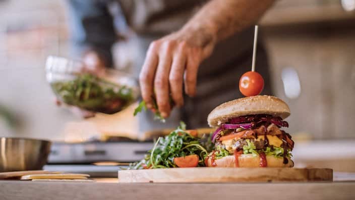 Finishing Up Delicious Cheeseburgers