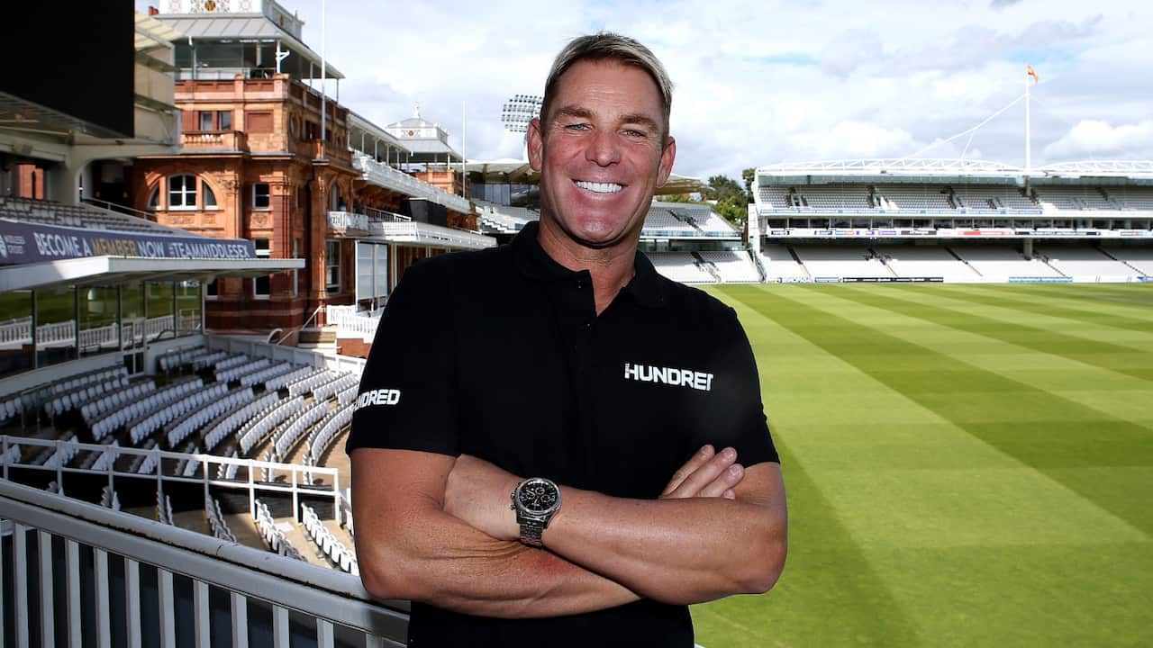 Former Australian spin bowler, Shane Warne is named as head coach of Lord's The Hundred team at Lord's Cricket Ground on August 07, 2019 in London, England.
