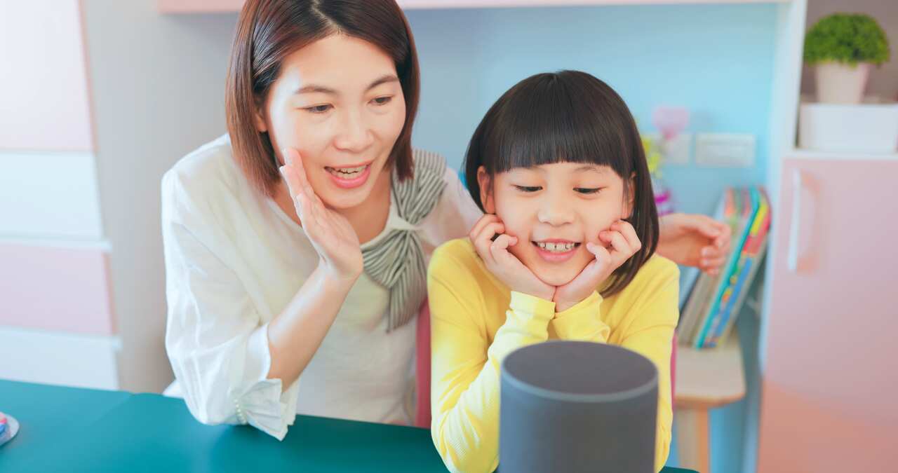 Smart AI speaker concept