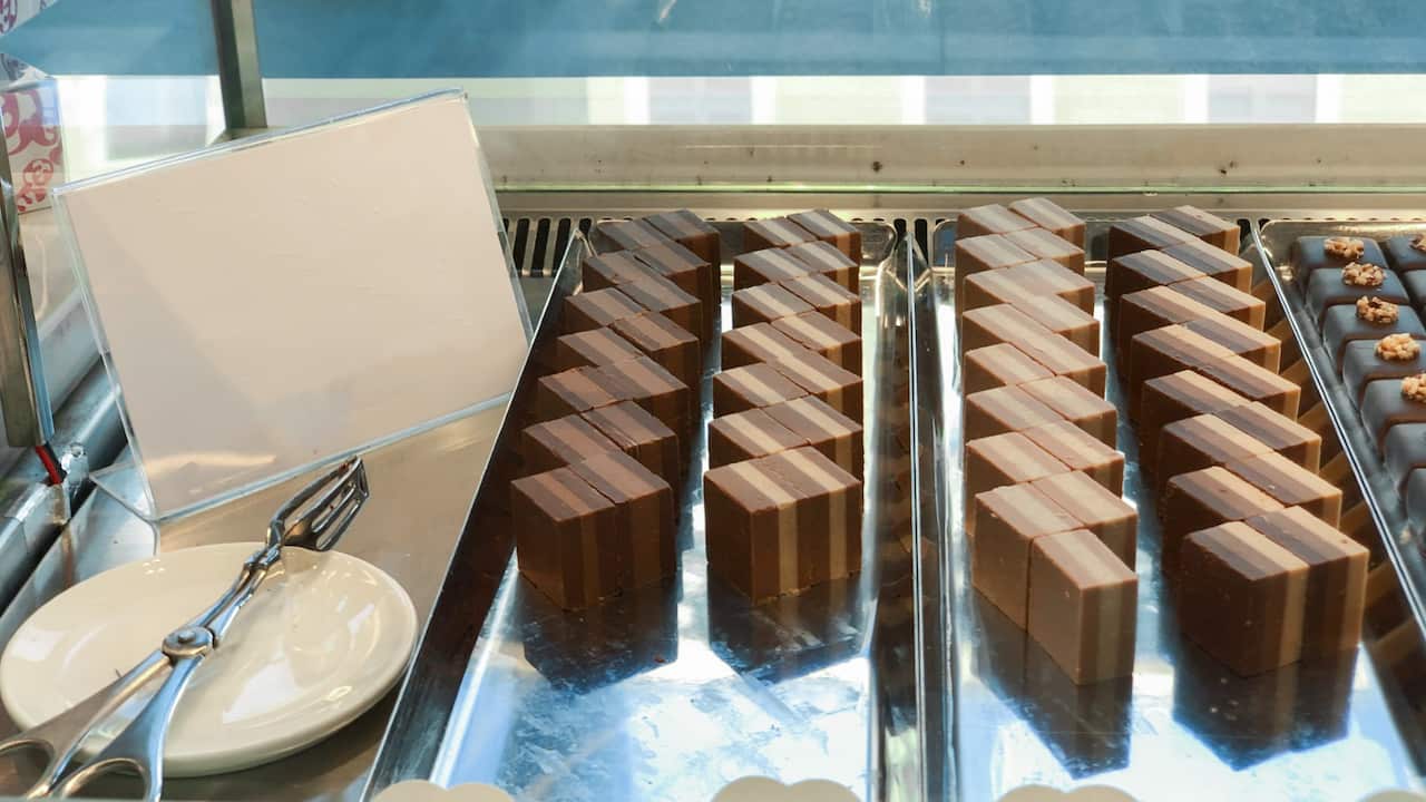 Collection of Cremini Chocolate. The Cremino is a chocolate originally from Piedmont, in northern Italy.