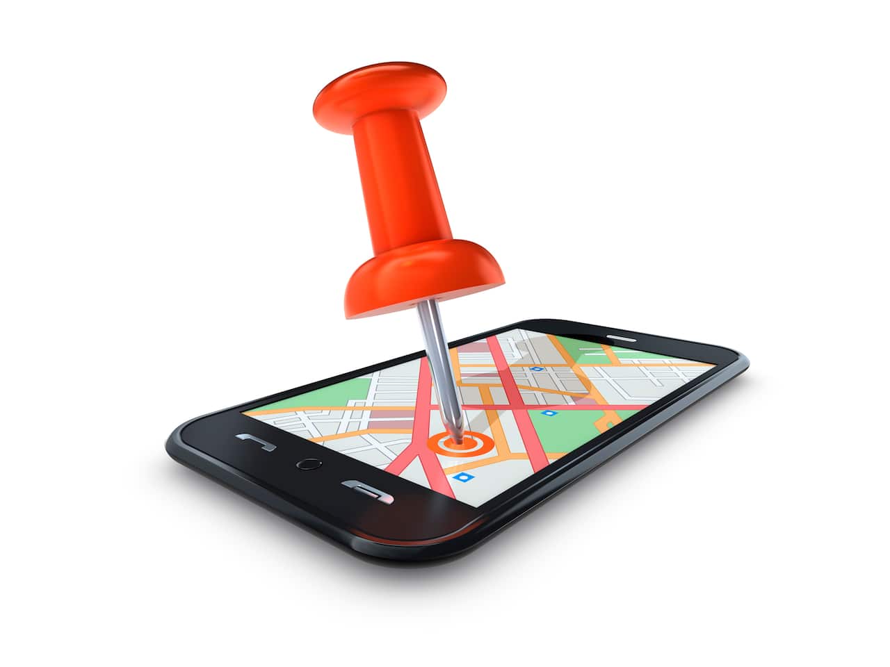 Map Pin in Mobile Cell