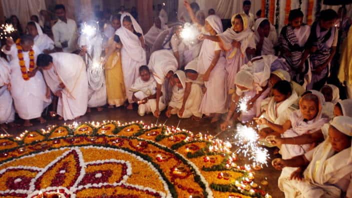 Widows In Vrindavan Celebrate Diwali