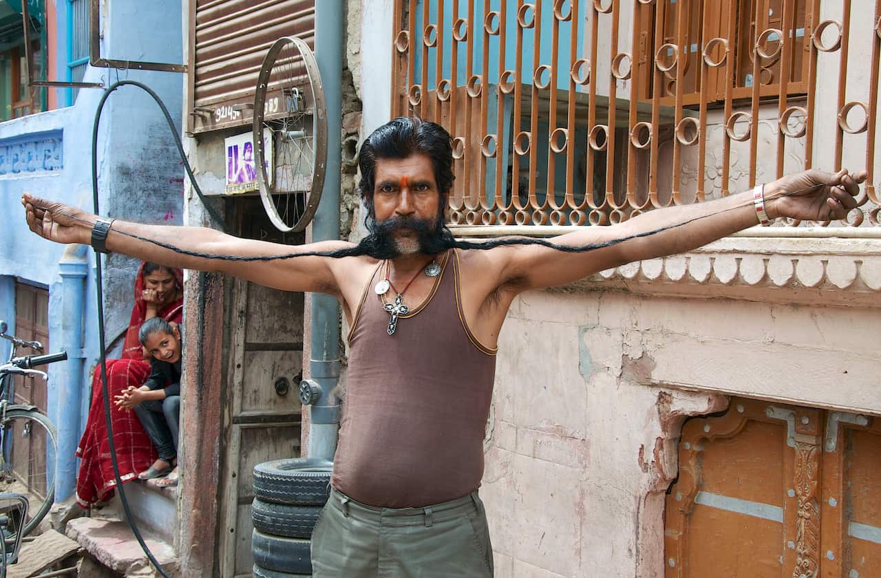 Moustache man - Bikaner, Rajasthan, India