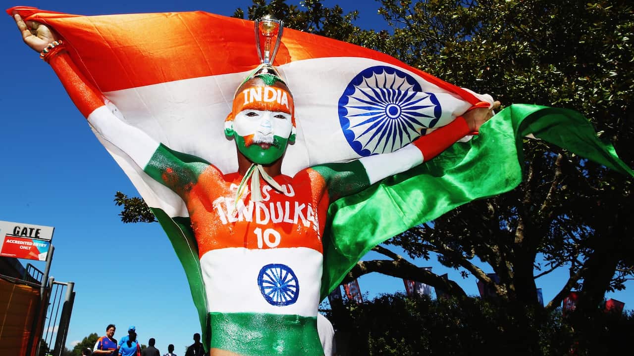 HAMILTON, NEW ZEALAND - MARCH 10: Sudhir Gautam attends the 2015 ICC Cricket World Cup match between Ireland and India at Seddon Park on March 10, 2015 in Hamilton, New Zealand.