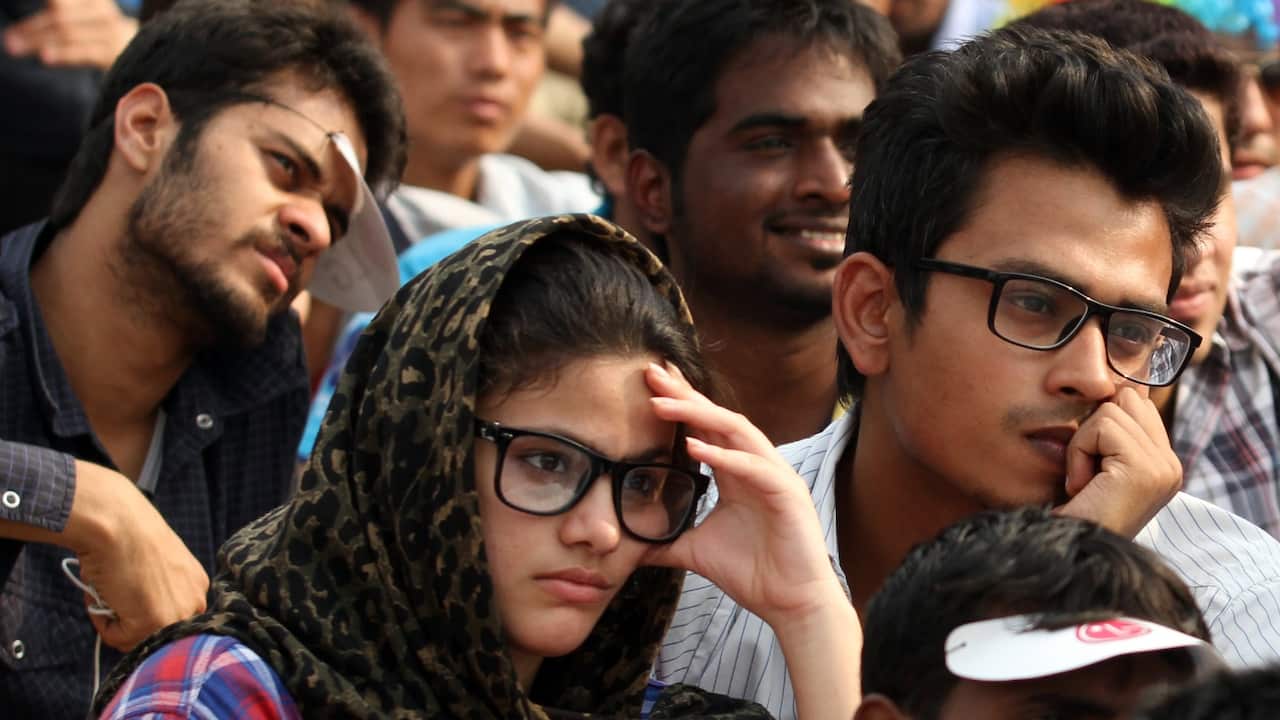 Disappointed cricket fans