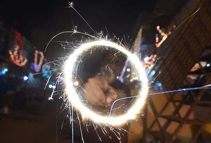 Pakistani minority Hindus celebrate Diwali with fireworks in Karachi