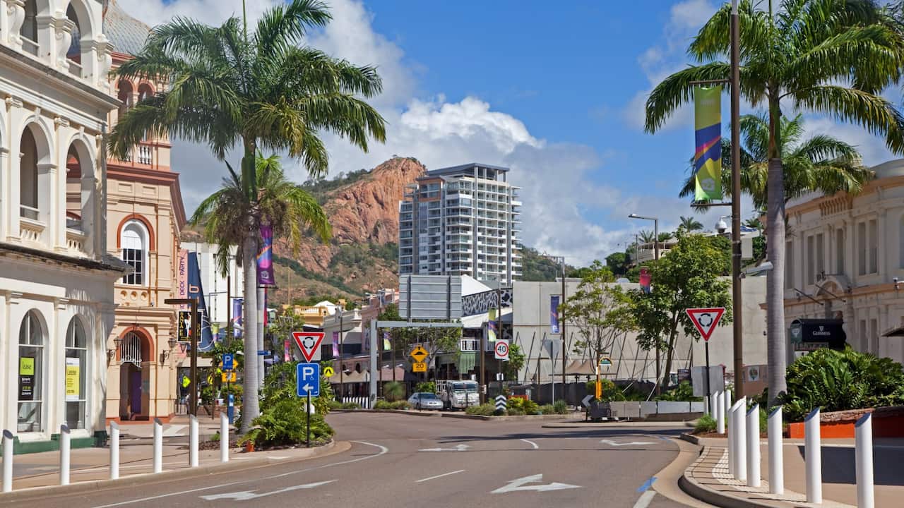 Townsville is a thriving city 1300km noth of Brisbane in Queensland