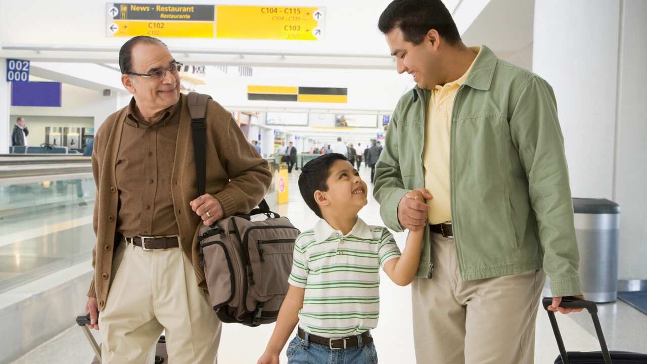 male family members airport