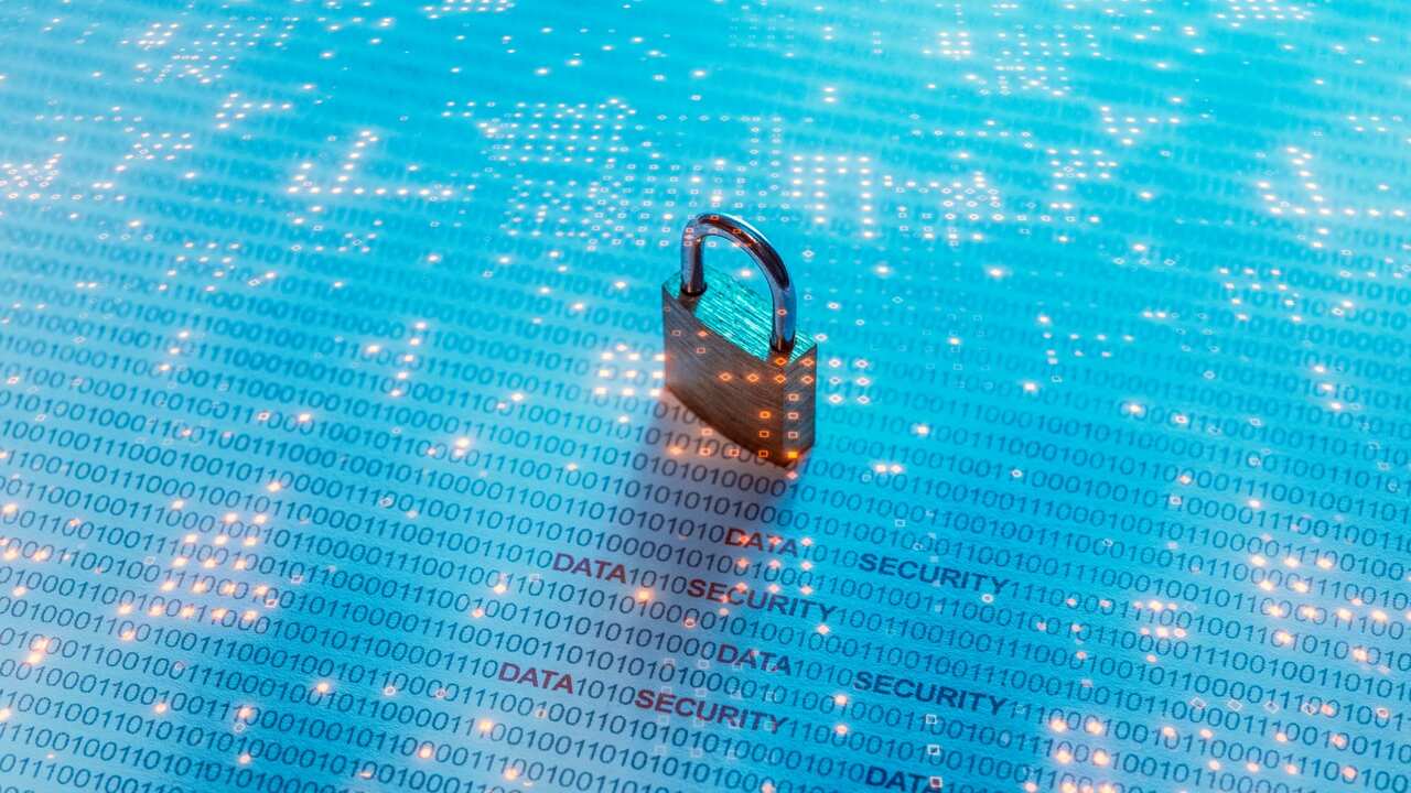 data security protection safety padlock