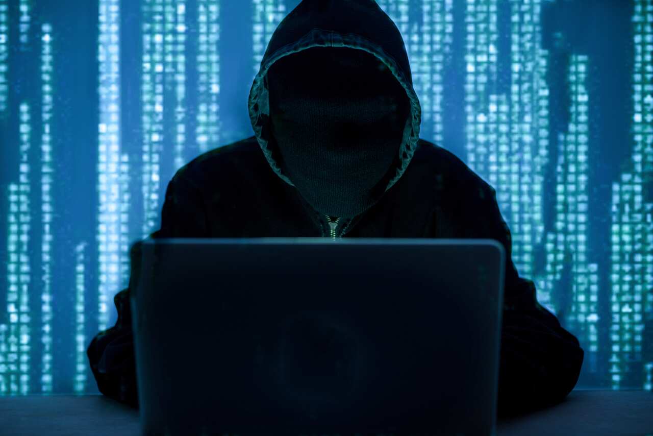 Computer hacker or Cyber attack concept background
